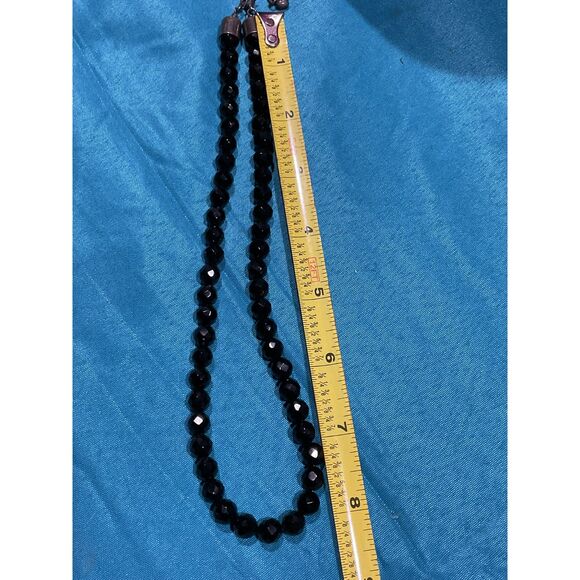 Jay King Signed Sterling Silver and Faceted Black Agate Necklace - Picture 4 of 4